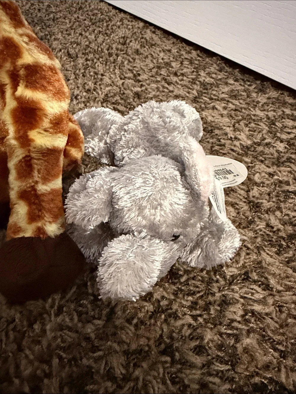 Plush Giraffe, Gorilla, Orangutan, Elephant Set